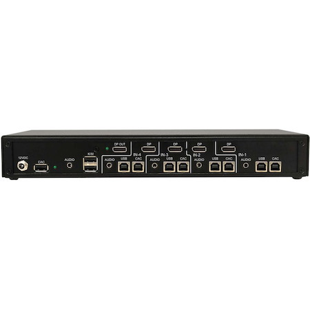 Tripp Lite by Eaton Secure KVM Switch, 4-Port, Single Head, DisplayPort to DisplayPort, 4K, NIAP PP4.0, Audio, CAC, TAA