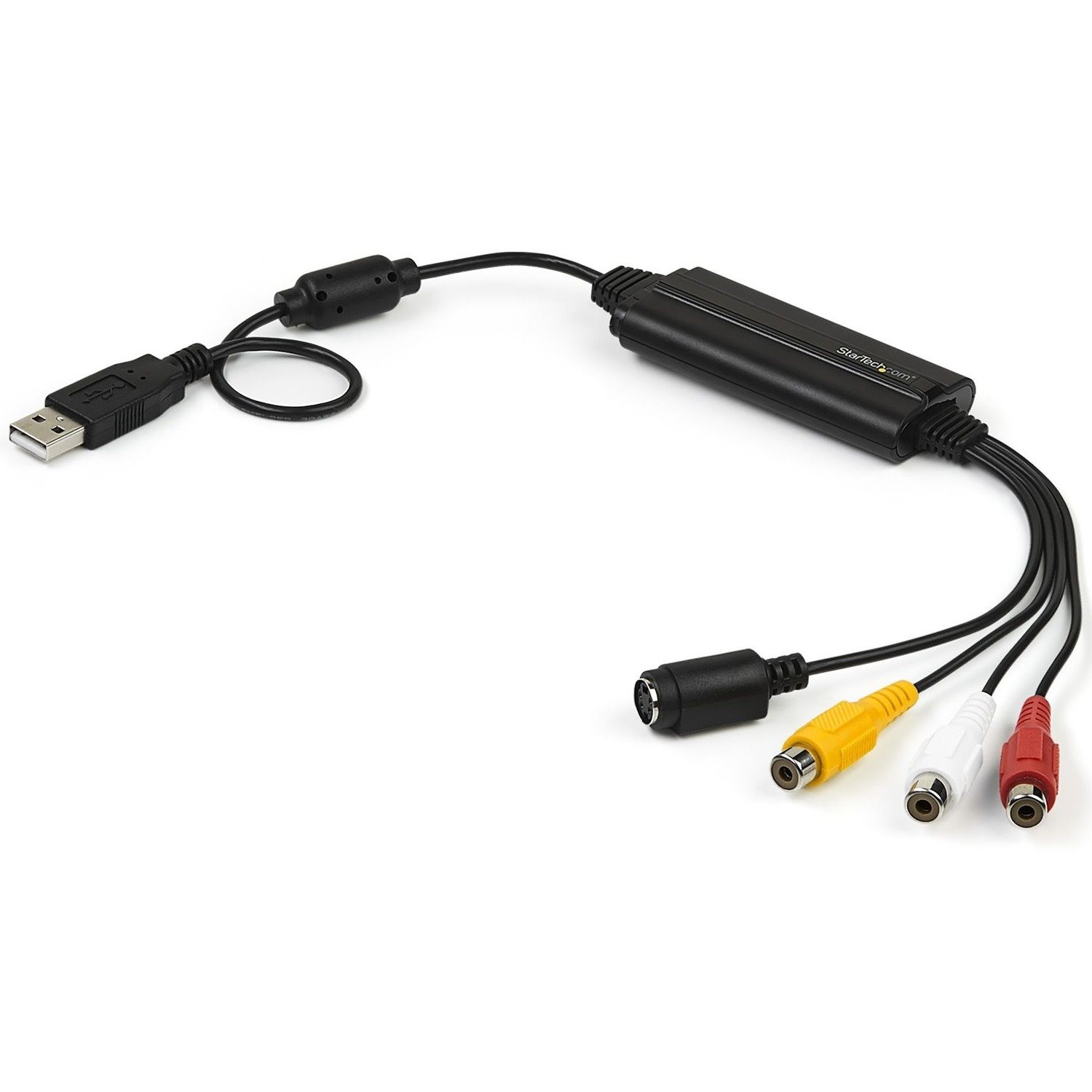 StarTech.com USB Video Capture Adapter Cable - S-Video/Composite to USB 2.0 - TWAIN Support - Analog to Digital Converter - Windows Only