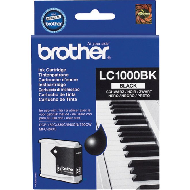 Brother LC-1000BK Original Inkjet Ink Cartridge - Black - 2 / Pack
