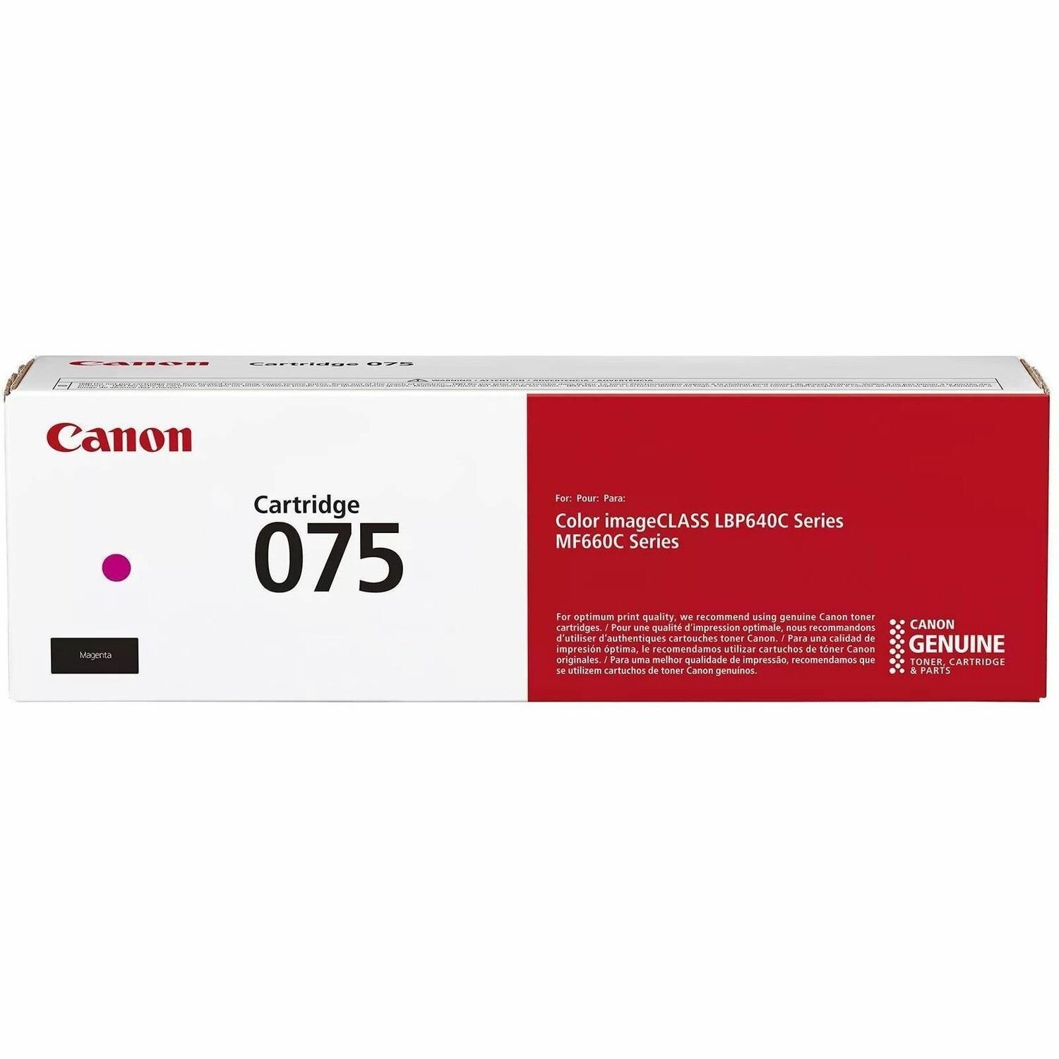Canon 075 Original Laser Toner Cartridge - Magenta Pack