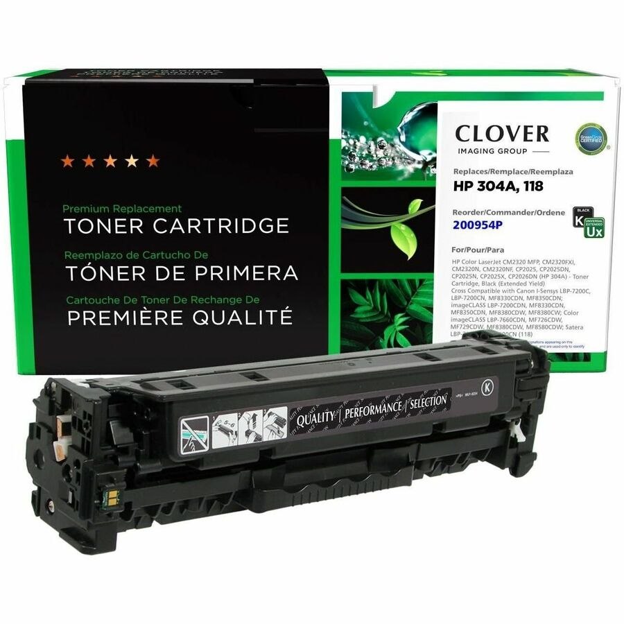 Clover Imaging Remanufactured Extended Yield Black Toner Cartridge for HP CC530A