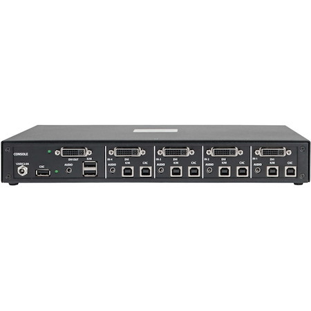 Tripp Lite by Eaton Secure KVM Switch, 4-Port, DVI to DVI, NIAP PP3.0 Certified, Audio, CAC Support, Single Monitor, TAA
