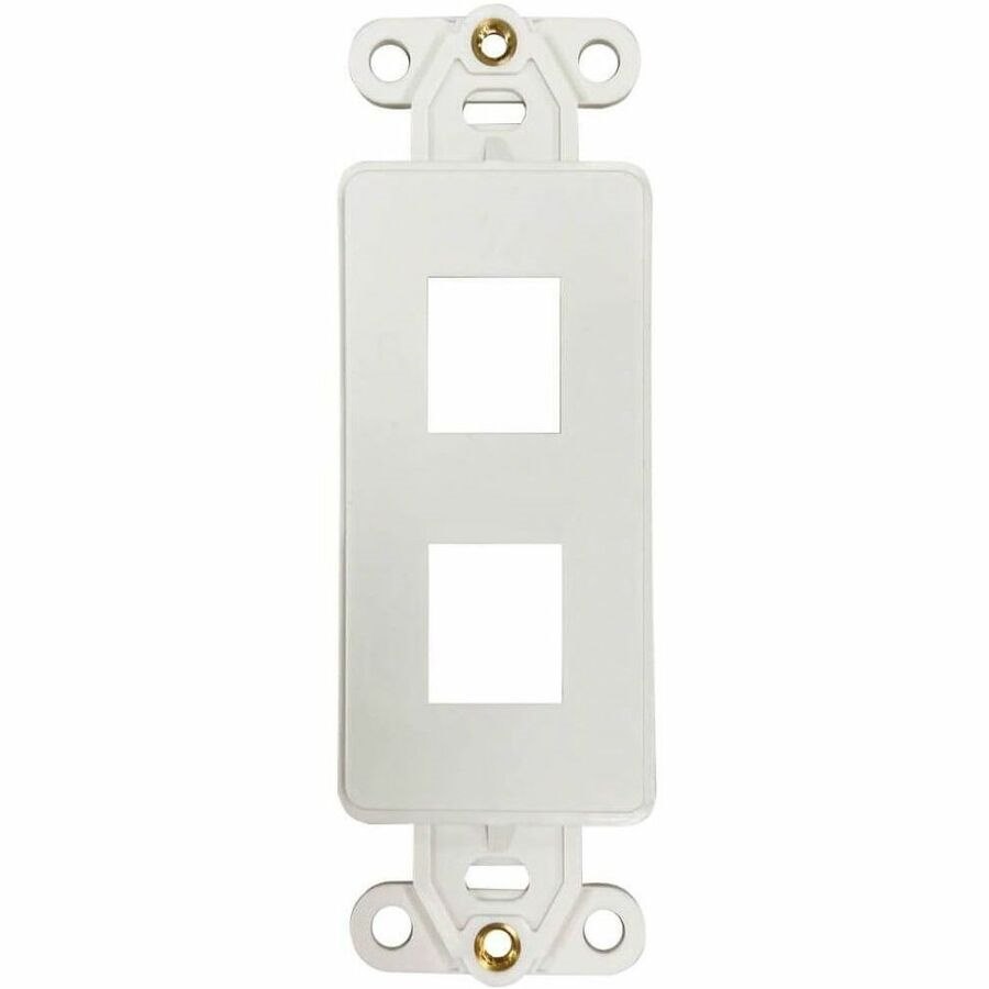 Eaton Tripp Lite Series Safe-IT 2-Port Antibacterial Wall-Mount Insert, Decora Style, Vertical, Ivory, TAA