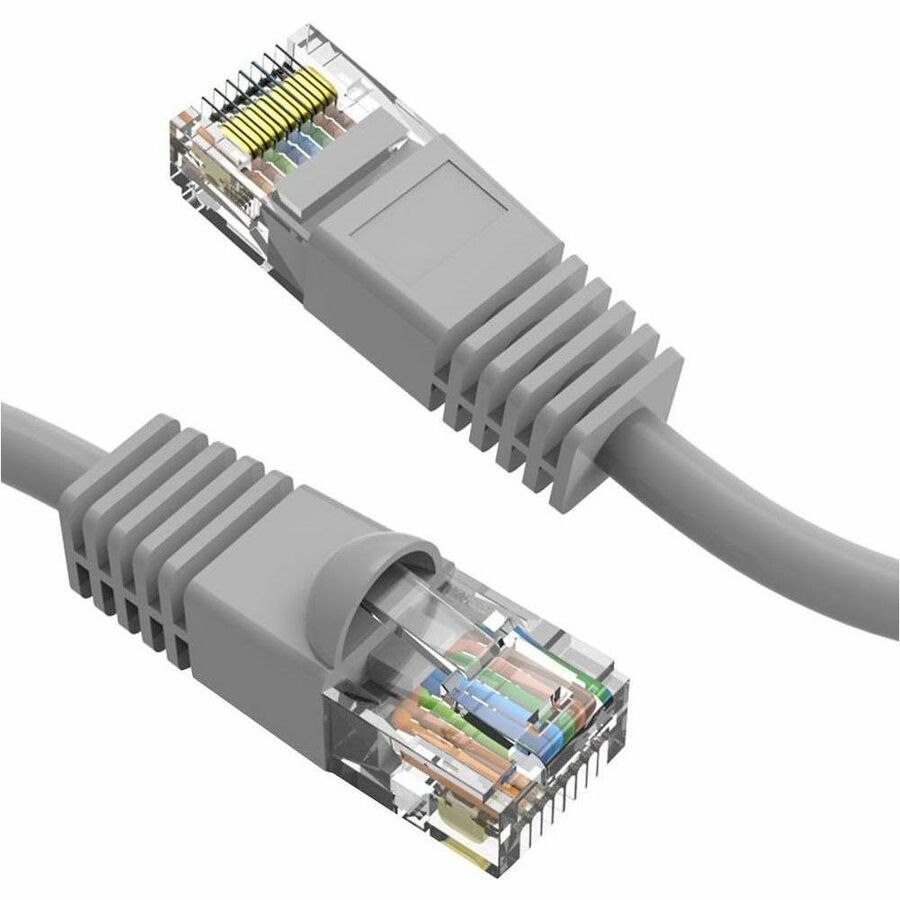 Axiom 8FT CAT5E 350mhz Patch Cable Molded Boot (Gray) - TAA Compliant