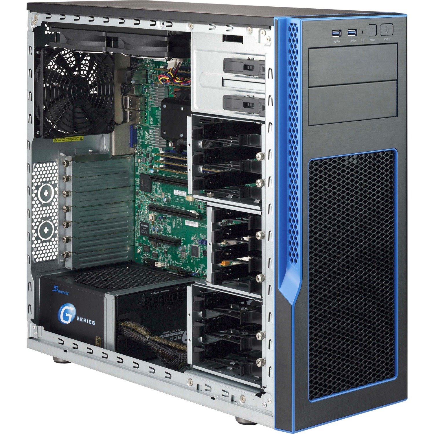 Supermicro SuperChassis GS5A-753B Computer Case