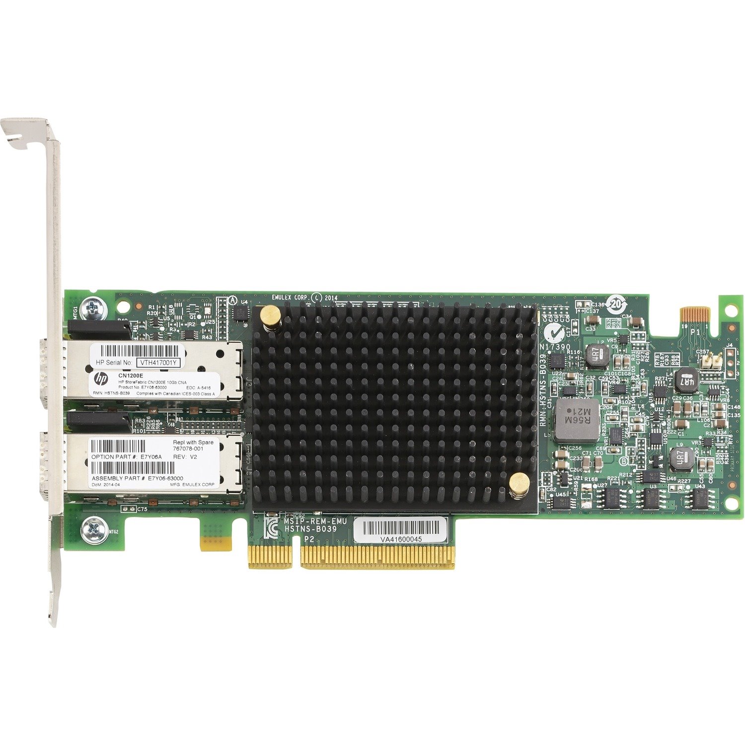 HPE StoreFabric CN1200E 10Gigabit Ethernet Card for Server - 10GBase-X - Plug-in Card