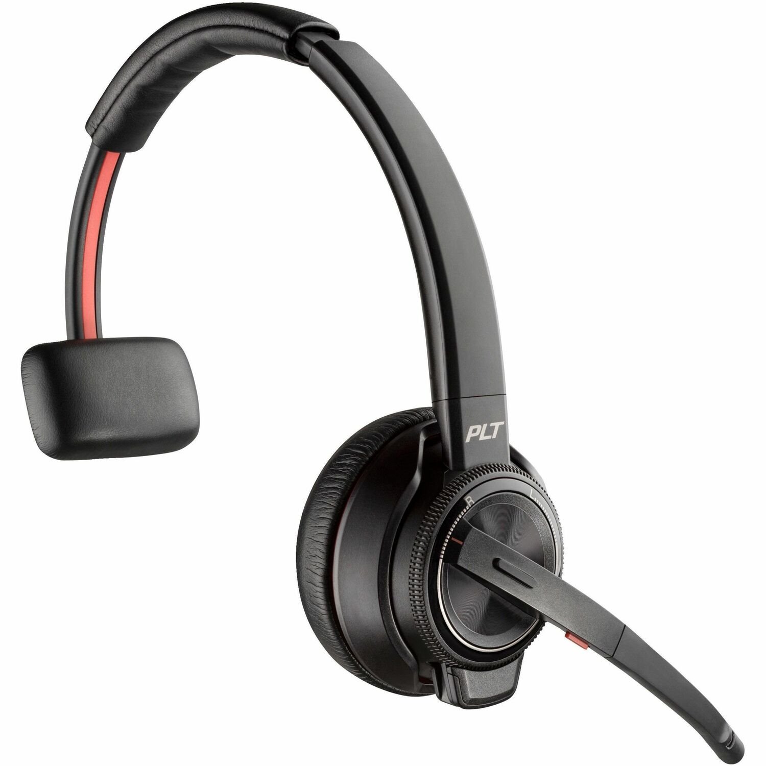 Poly Savi 8200 Office 8210 Wireless Helmet Mono Headset - Black