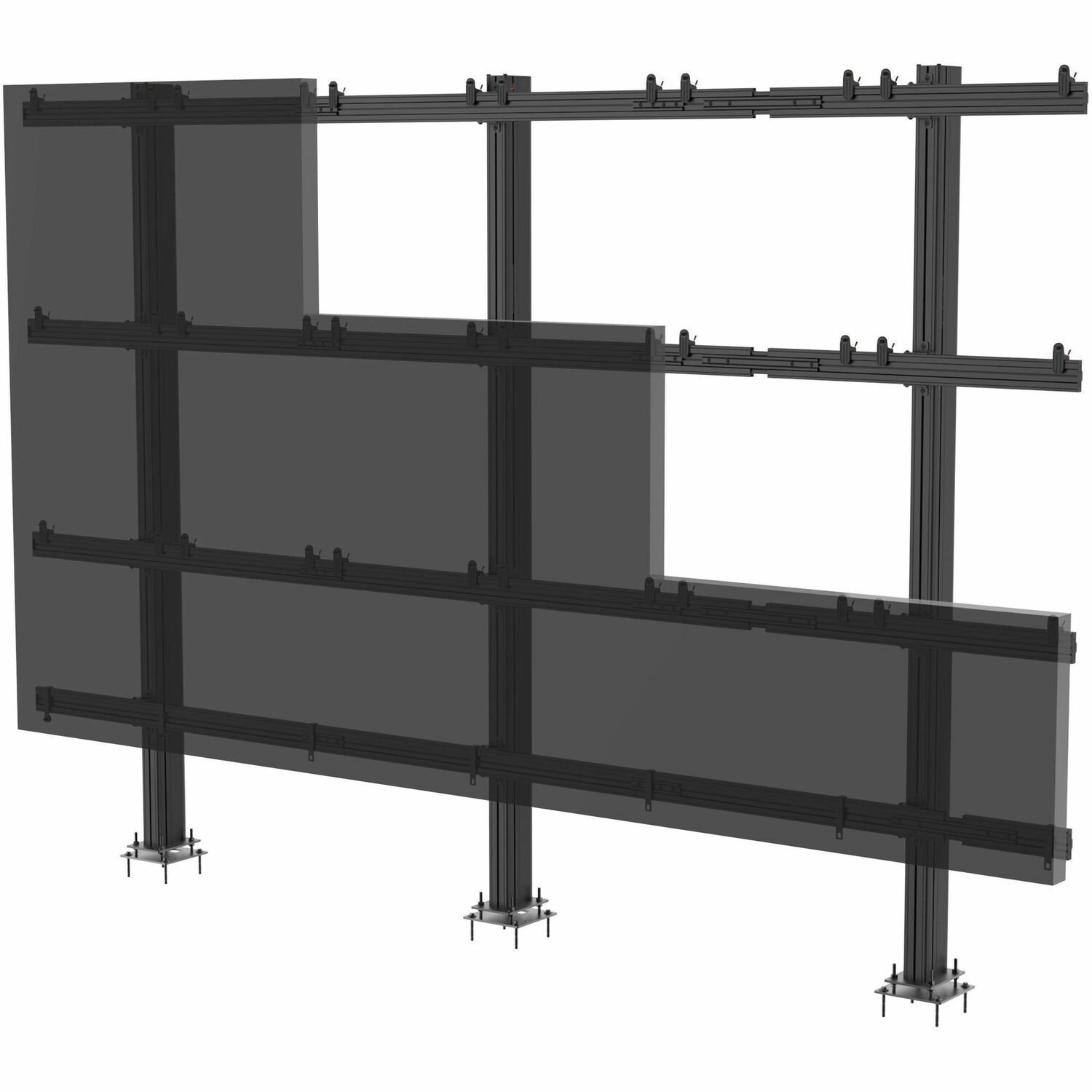 Peerless-AV&reg; SEAMLESS Connect Universal dvLED Bolt Down Pedestal for 27" Displays up to 610mm Wide in a 6x6 Configuration