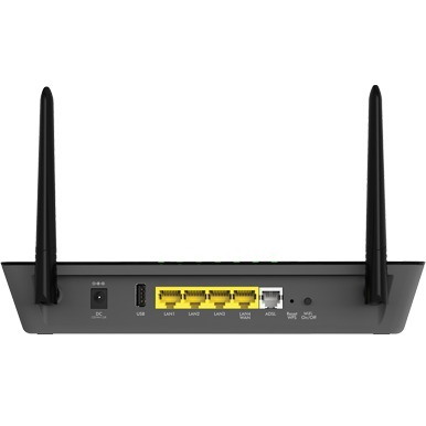 Netgear D6000 Wi-Fi 5 IEEE 802.11ac ADSL2+, Ethernet Modem/Wireless Router