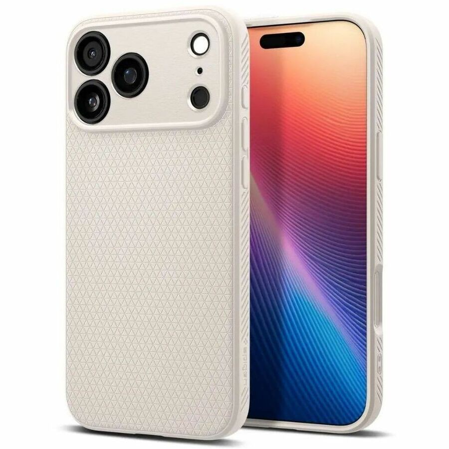 Spigen Liquid Air Case voor Apple iPhone 17 Pro Smartphone - Natuurlijk titanium