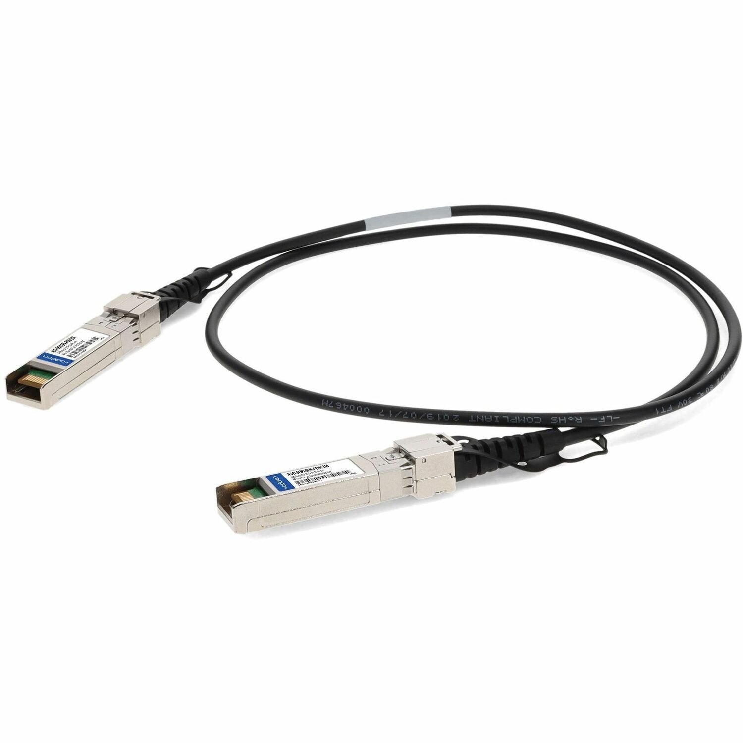 AddOn HP&reg; J9281D to Palo Alto Networks&reg; PAN-SFP-PLUS-CU-1M Compatible 10GBase-CU SFP+ to SFP+ Direct Attach Cable (Passive Twinax, 1m)