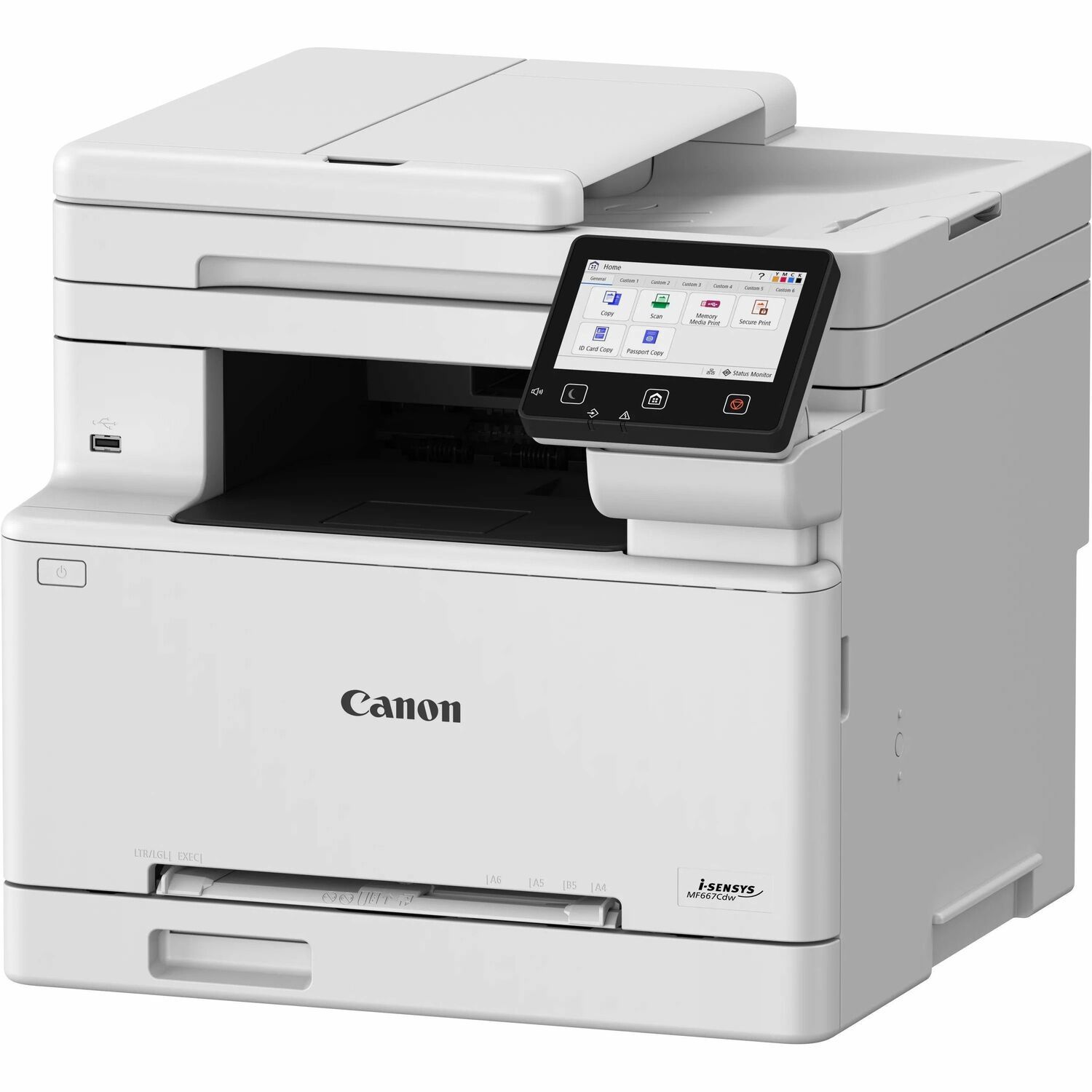 Canon I-Sensys MF667Cdw - Multifunction Printer - Colour - Laser - A4 (210 X 297 MM), Legal (216 X 356 MM) (Original) - A4/Legal (Media) - Up To 25 PPM (Copying) - Up To 25 PPM (Printing) - 300 Sheets