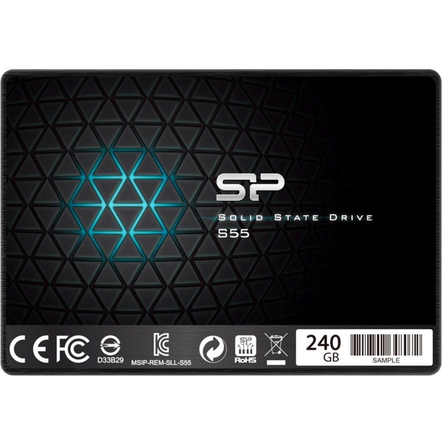 Silicon Power S55 240 GB Solid State Drive - 2.5" Internal - SATA (SATA/600) - Black