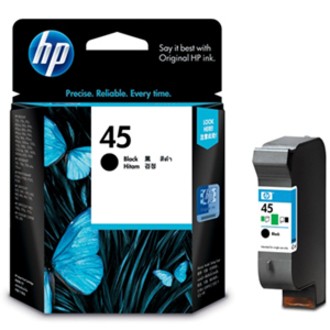 HP #45 Black Ink Cart 51645AA