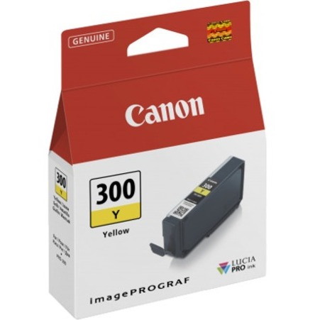 Canon LUCIA PRO PFI-300Y Original Standard Yield Inkjet Ink Cartridge - Yellow - 1 Pack