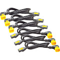 APC NetShelter Power Cord Kit (6 ea), Locking, C13 to C14 (90 Degree), 1.2m, North America