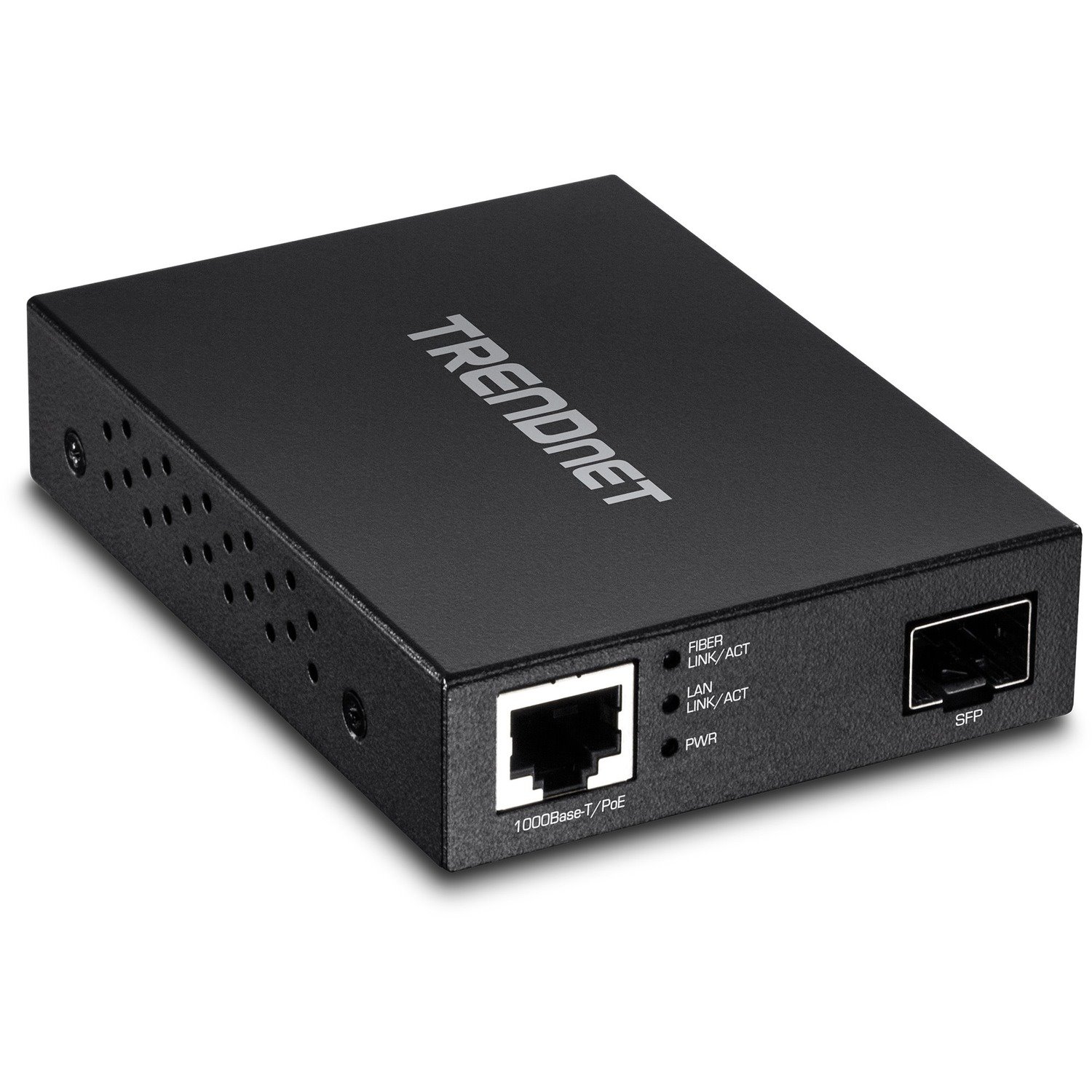 TRENDnet Gigabit Poe Pd SFP Fiber Media Converter; Poe Powered 100/1000Base-T to SFP Fiber Media Converter; Compact Design; TFC-PGSFP