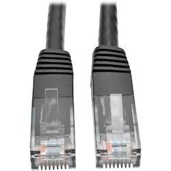 Eaton Tripp Lite Series Cat6 Gigabit Molded (UTP) Ethernet Cable (RJ45 M/M), PoE, Black, 5 ft. (1.52 m)