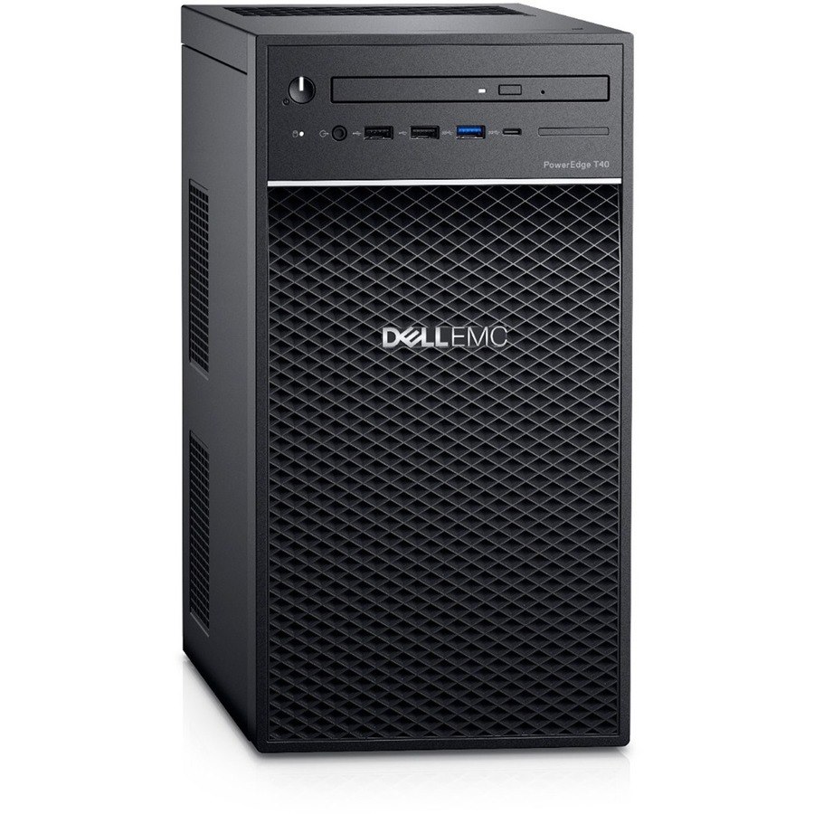 Dell EMC PowerEdge T40 Mini-tower Server - 1 Xeon E-2224G 3.40 GHz - 8 GB RAM - 1 TB HDD - (1 x 1TB) HDD Configuration - Serial ATA Controller