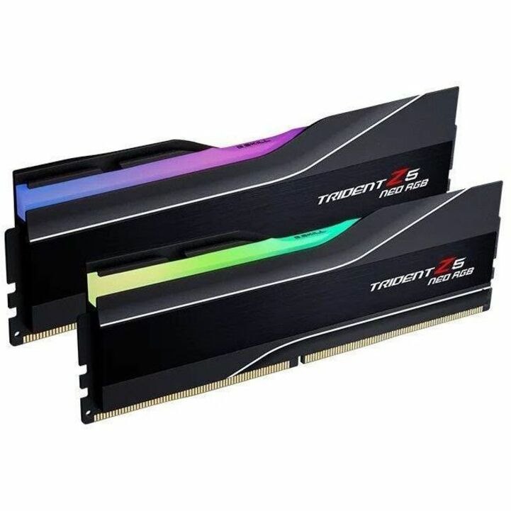 G.SKILL Trident Z5 Neo RGB F5-6400J3239G16GX2-TZ5NR RAM Module for Desktop PC, Motherboard - 32 GB (2 x 16GB) - RGB - DDR5-6400/PC5-51200 DDR5 SDRAM - 6400 MHz - CL32 - 1.40 V