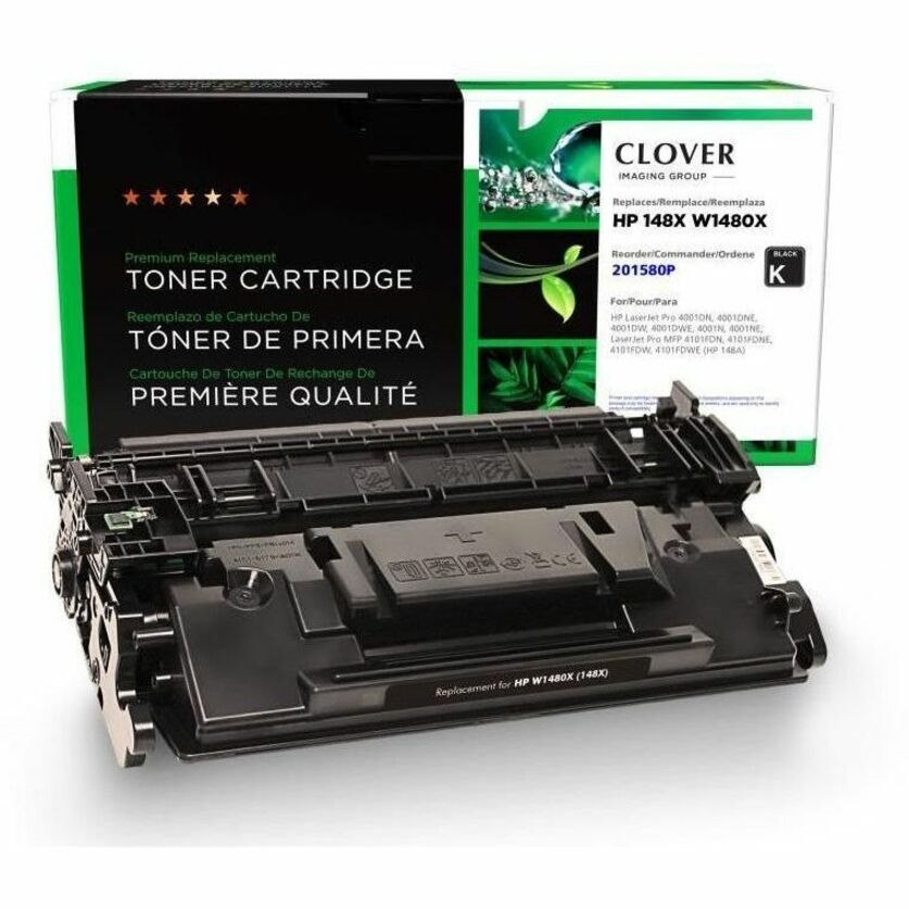 Clover Imaging Remanufactured High Yield Toner Cartridge (New Chip) for HP 148X (W1480X)