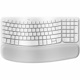 Logitech Wave Keys Wireless Ergonomic Keyboard with Cushioned Palm Rest, Comfortable Natural Typing, Easy-Switch, Off White