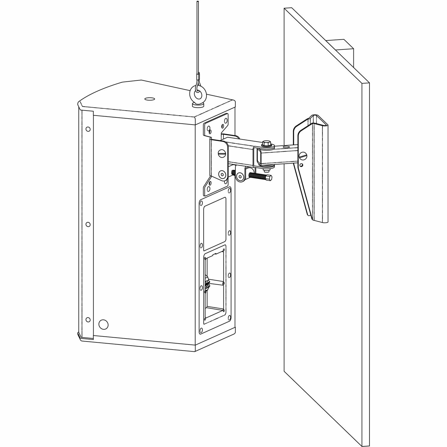 Bosch Wall Bracket Evc 8Inch,12Inch,15Inch Black