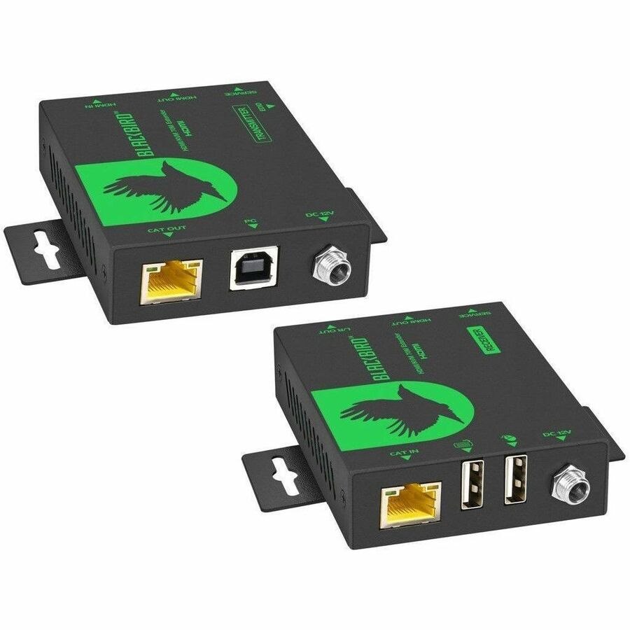 Monoprice Blackbird 4K60 Video Extender with HDMI and KVM Control up to 70m, HDCP 2.2, Audio Extraction, KVM Pass-Through