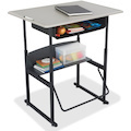 Safco AlphaBetter Desk, 36 x 24 Standard Top with Book Box