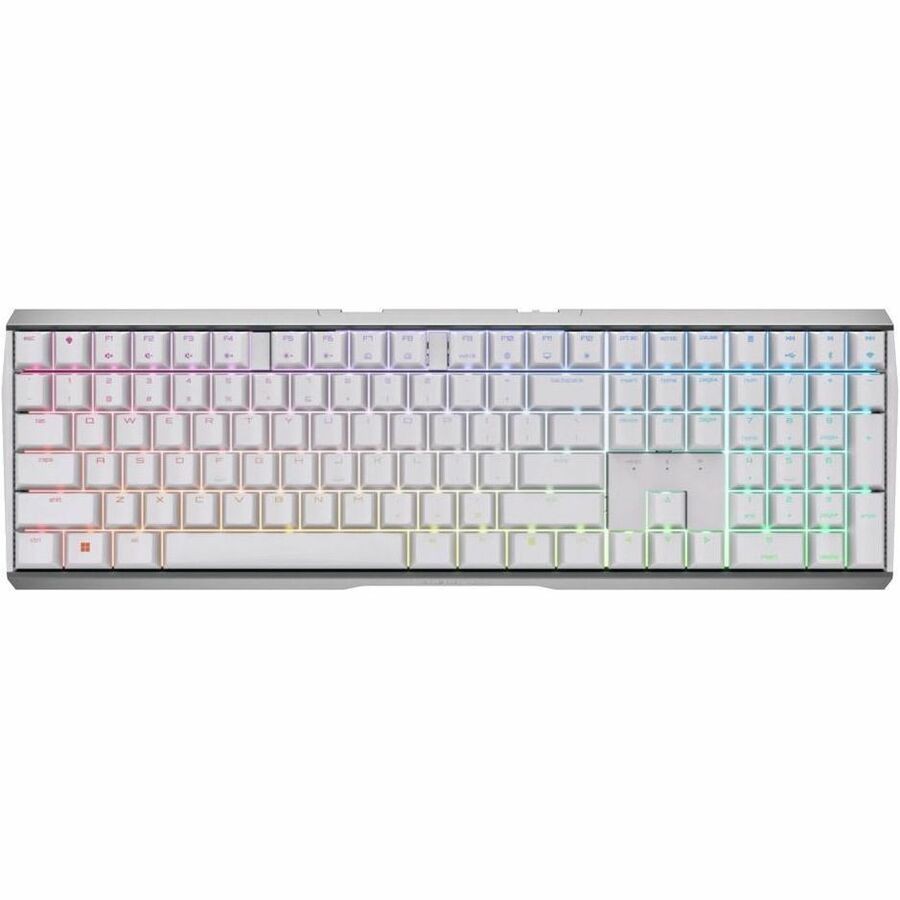 CHERRY MX 3.0S Gaming-toetsenbord - Draadloos Verbinding - USB type A Interface - RGB LED - Duits - QWERTZ indeling - Wit