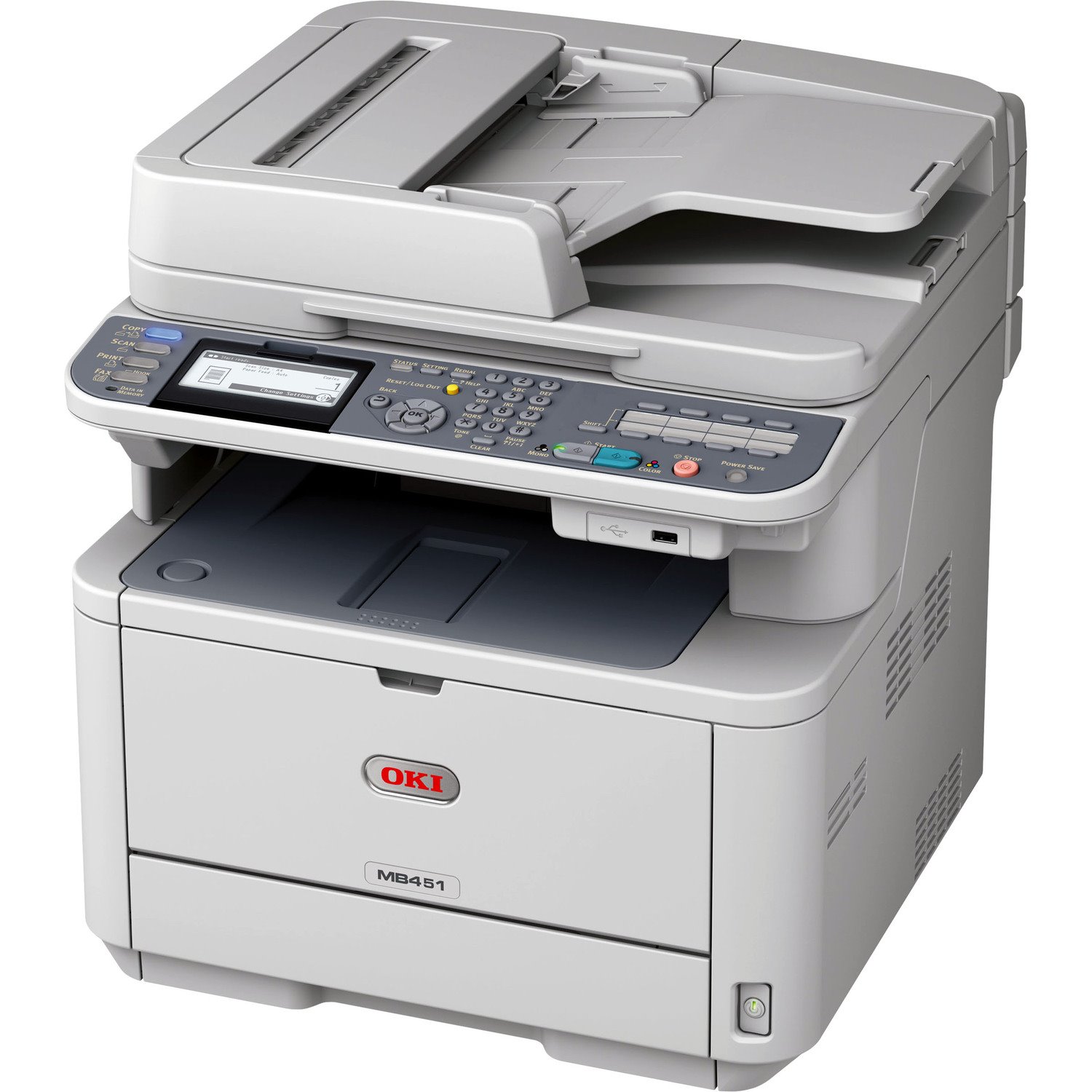 Oki MB451W Wireless LED Multifunction Printer - Monochrome