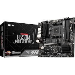 MSI B550M PRO-VDH WIFI Desktop Motherboard - AMD B550 Chipset - Socket AM4 - Micro ATX