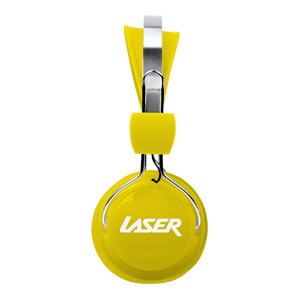 LASER Headphones Stereo Kid Friendly - Yellow