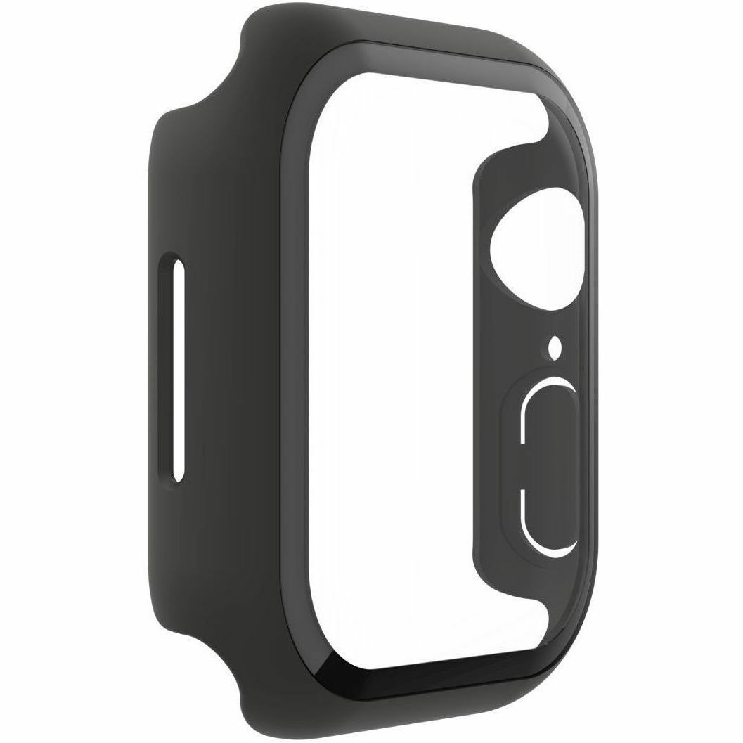 Belkin TemperedCurve 2-in-1 Treated Screen Protector + Bumper for Apple Watch Series 8 Black, Clear