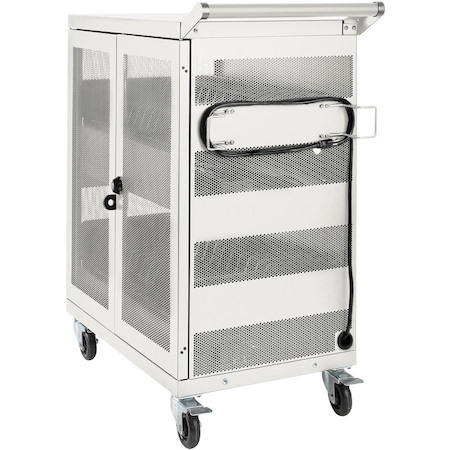 Eaton Tripp Lite Series Multi-Device Charging Cart, 32 AC Outlets, Chromebooks and Laptops, Wall-Mount Option, White