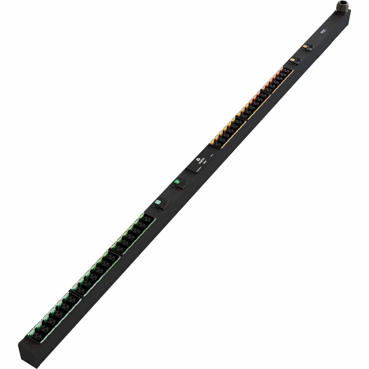 Vertiv PowerIT VP1U60A0 Basic High Density rPDU, Vertical, Single Phase, 36 Combination C13/C19 Outlets, 60/63A, 240/415V WYE, 0U