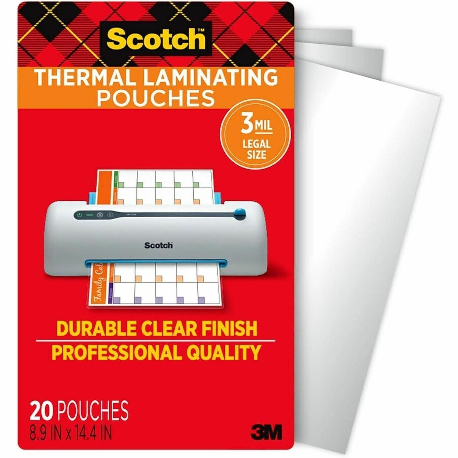 3M Laminating Sheets 8.9 In X 14.4 In