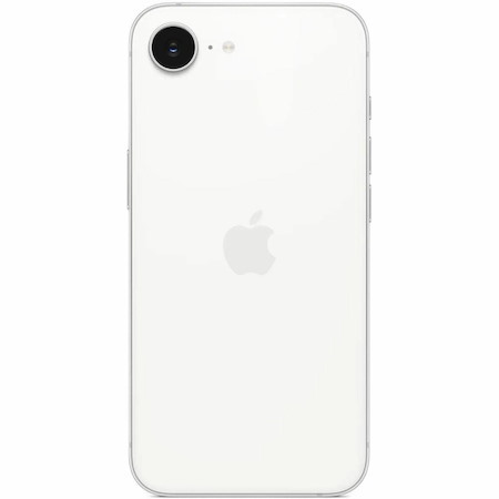 Apple iPhone 16e 128 GB Smartphone - 6.1" OLED HDR10+ 2532 x 1170 - Hexa-core (A18Dual-core (2 Core) 4.04 GHz + A18 Quad-core (4 Core) 2.20 GHz - 8 GB RAM - iOS 18 - 5G - White