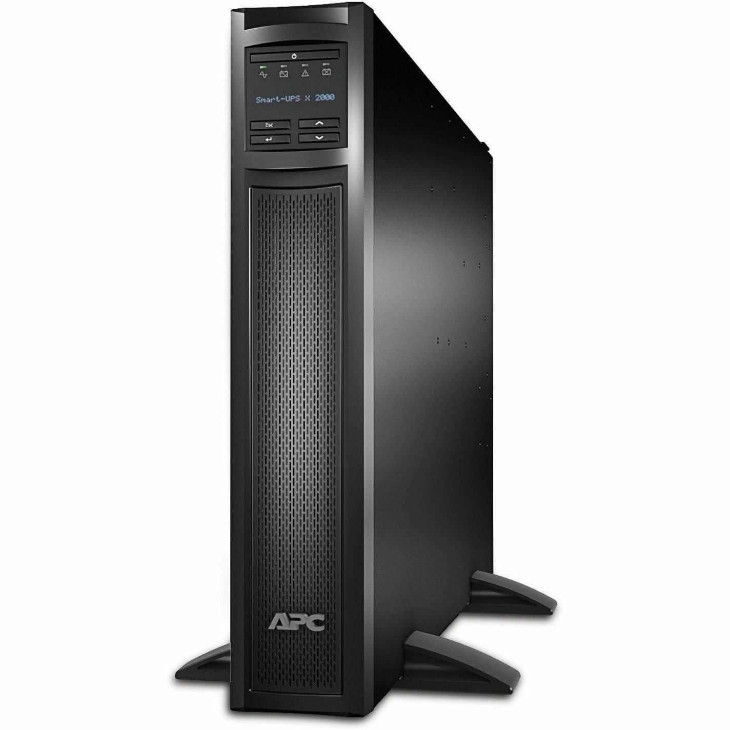 APC Smart-UPS X, Line Interactive, 2000VA, Rack/tower convertible 2U, 100V-127V, 3x 5-15R+3x 5-20R+1x L5-20R NEMA, SmartSlot, Extended runtime [TAA]