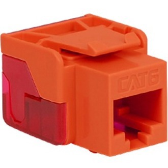 IC1078L6OR - CAT6 Keystone Jack with Inline IDC Termination (Orange)