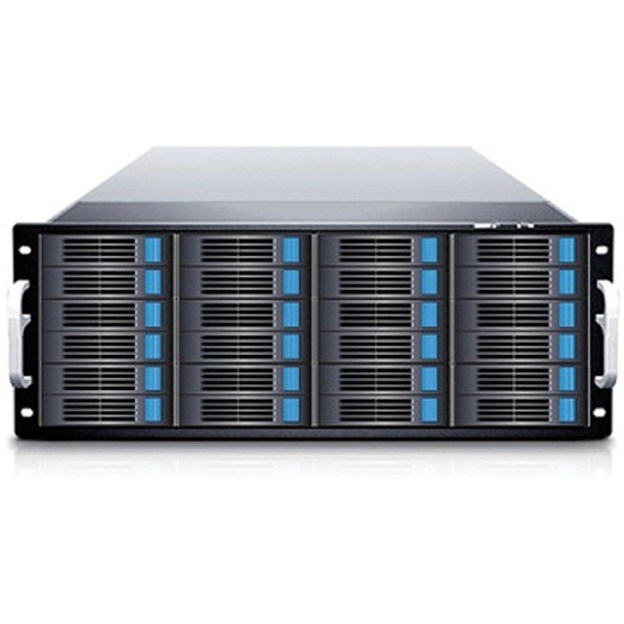 Sans Digital EliteSTOR ES424X12 - 4U 24 Bay 12G SAS/SATA to SAS JBOD with 12G SAS Expander Rackmount