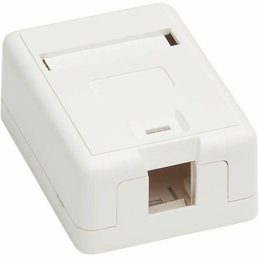 Eaton Tripp Lite Series Surface-Mount Box for Keystone Jack - 1 Port, White, TAA