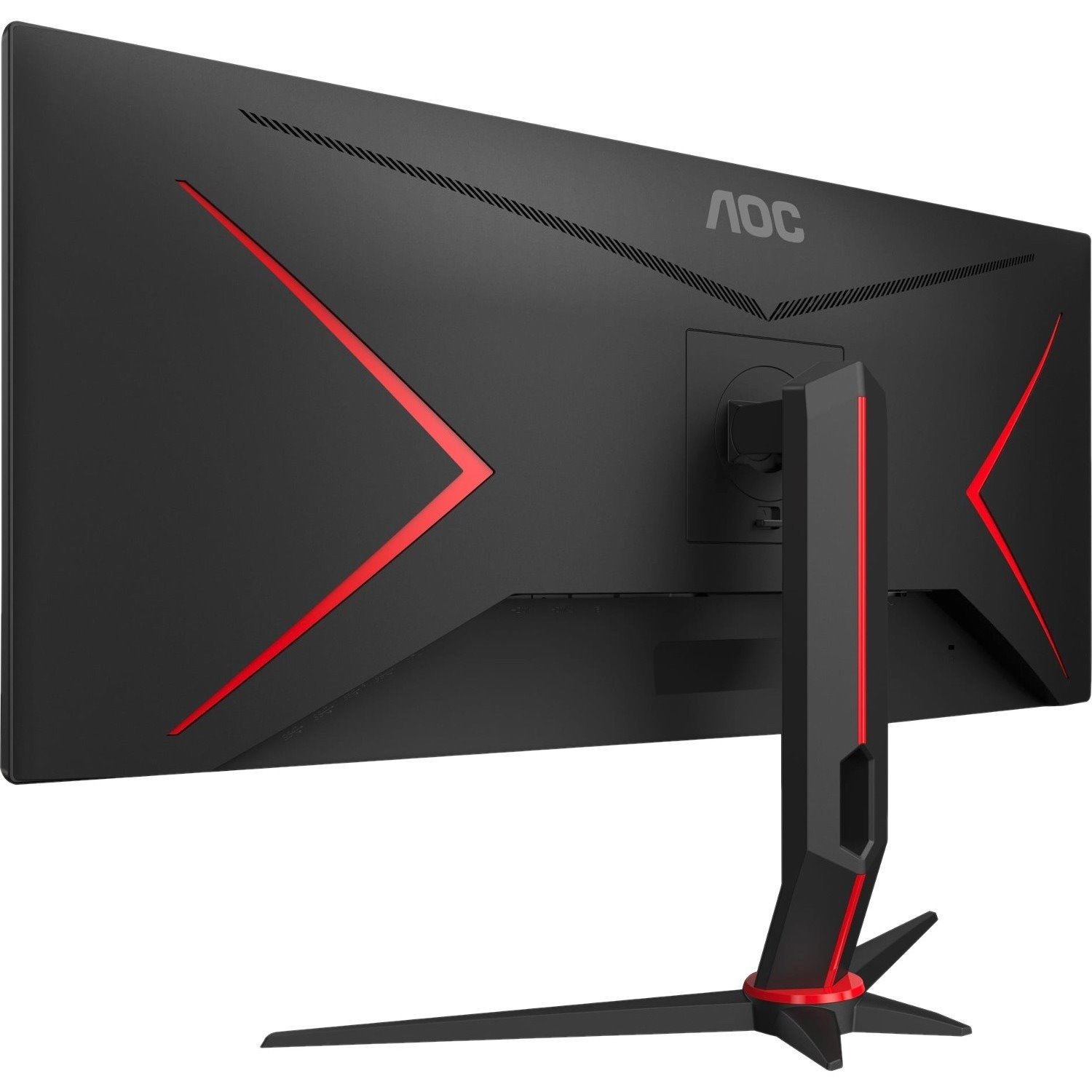 AOC CU34G2X 34" Class UW-QHD Curved Screen Gaming LCD Monitor - 21:9 - Black Red