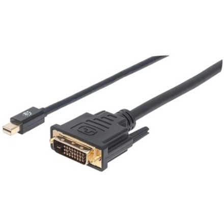 Manhattan Mini Displayport 1.2A To Dvi-D- 1.8M 1080P/60HZ Male/Female Blak