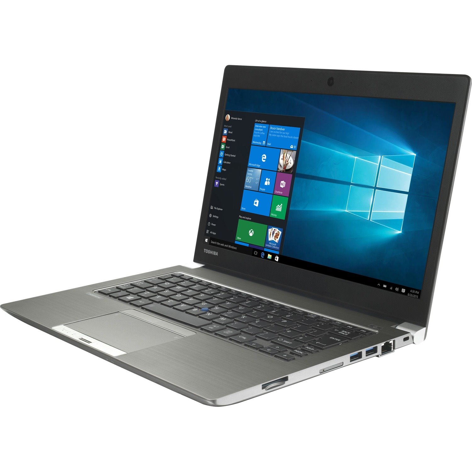 Toshiba Portege Z30-C 13.3" Ultrabook - Intel Core i5 6th Gen i5-6200U - 8 GB - 128 GB SSD - Cosmo Silver with Hairline