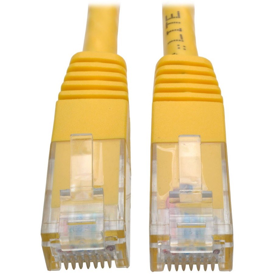 Eaton Tripp Lite Series Cat6 Gigabit Molded (UTP) Ethernet Cable (RJ45 M/M), PoE, Yellow, 15 ft. (4.57 m)