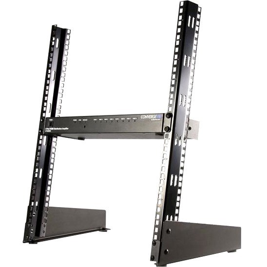 StarTech.com 2-Post 12U Desktop Server Rack, Open Frame 19in Network Rack, Small Home/Office Rack for AV / Studio / Data / IT Equipment