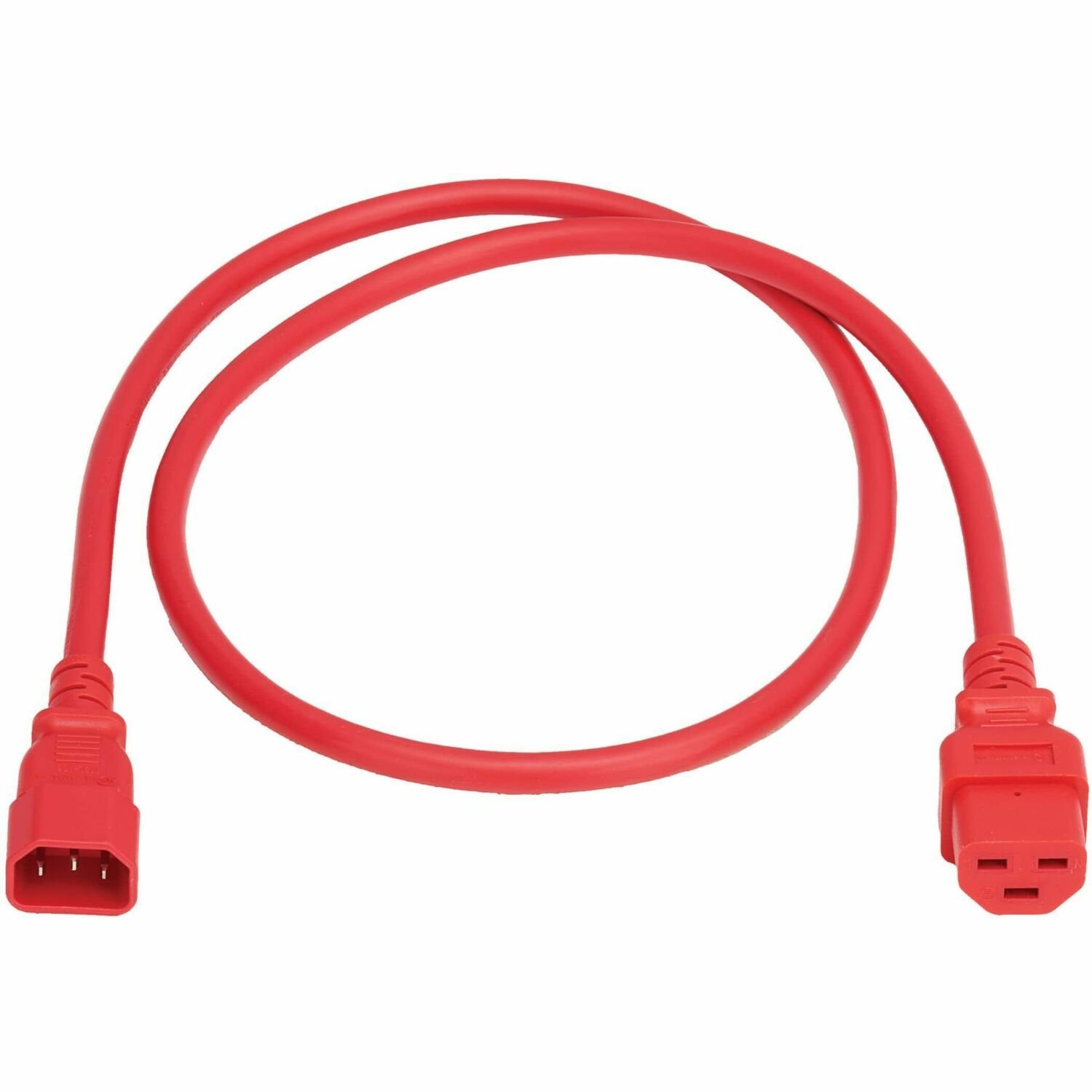 Eaton Tripp Lite Series Power Cord, C14 to C21 - Heavy-Duty, 15A, 250V, 14 AWG, 2 ft. (0.6 m), Red