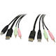 StarTech.com 6 ft 4-in-1 USB DisplayPort KVM Switch Cable