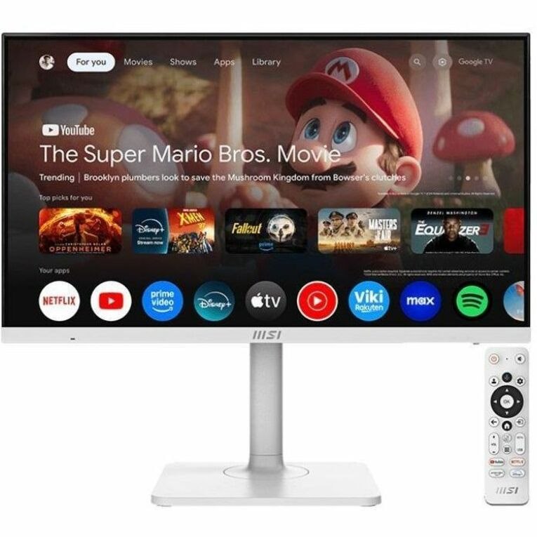 MSI Modern MD272UPSW 27" Class 4K UHD Smart LED Monitor - 16:9 - Matte White